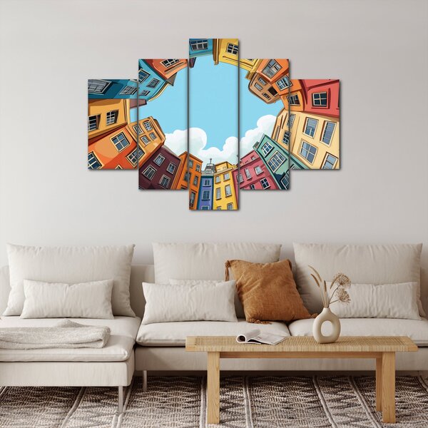 Slika - Između kuća (150x105 cm)