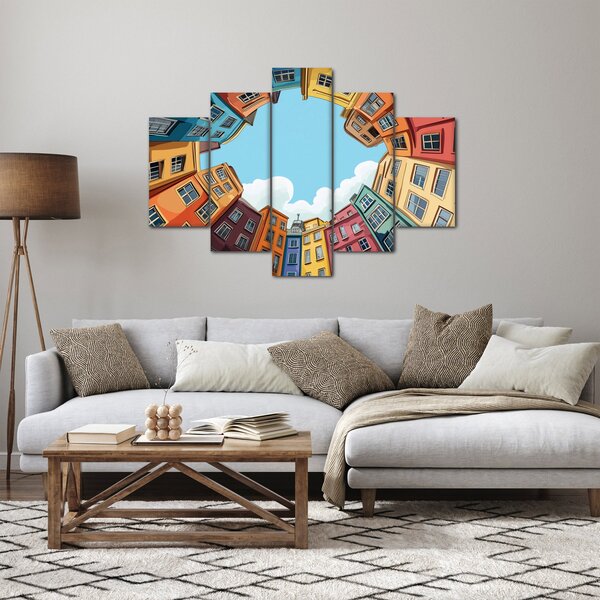 Slika - Između kuća (150x105 cm)