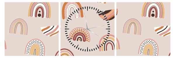 Slika - Kreacije iz snova N⁰1 (sa satom) (90x30 cm)