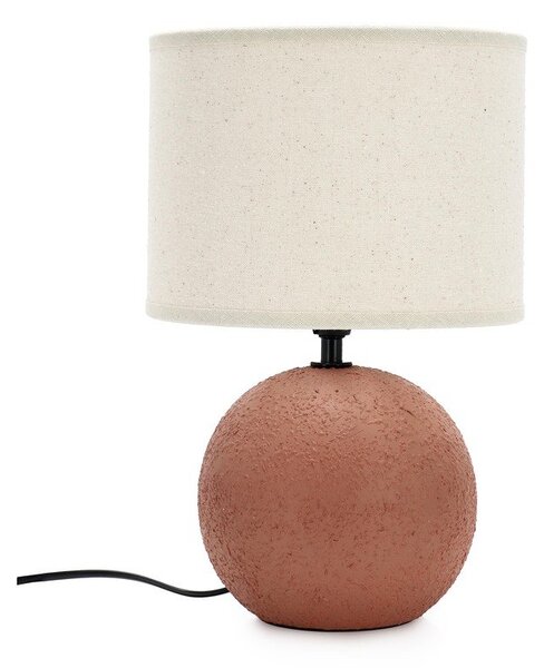 Stolna lampa keramička boja terakote s tekstilnim sjenilom (visina 32 cm) Irvin – Yes Everyday