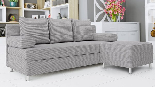 Zondo.hr Sofa s tabureom Dorien (svijetlosiva). 1122096