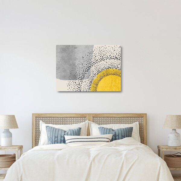 Staklena slika - Apstraktna Staklena slika plaže N⁰3 (70x50 cm)
