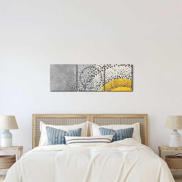 Slika - Apstraktna slika plaže N⁰3 (sa satom) (90x30 cm)