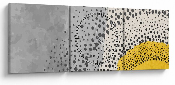 Slika - Apstraktna slika plaže N⁰3 (sa satom) (90x30 cm)