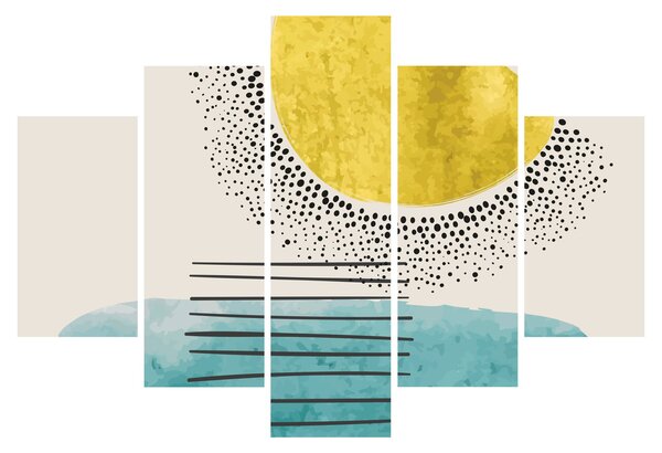 Slika - Apstraktna slika plaže N⁰2 (150x105 cm)
