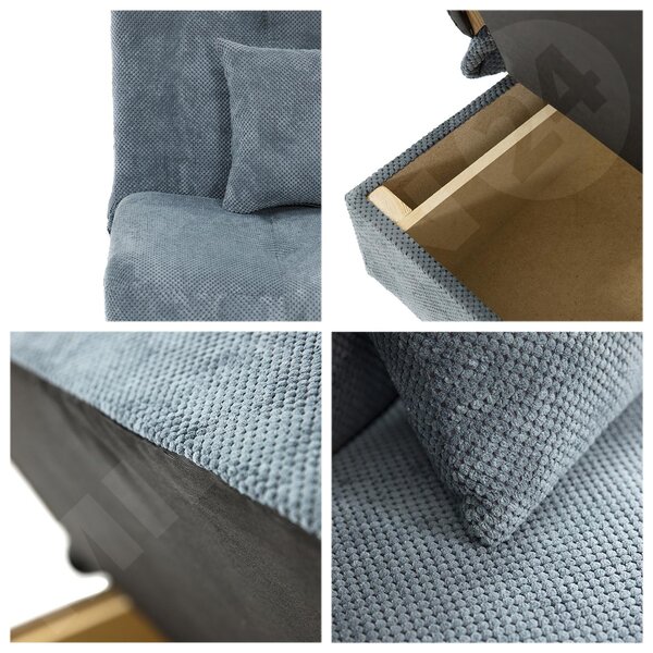 Zondo.hr Sofa Magnus (siva + crna). 1122540