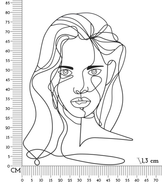 Zidni ukras Face