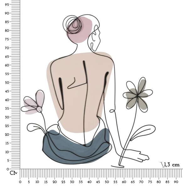 Zidni ukras Lady Flower