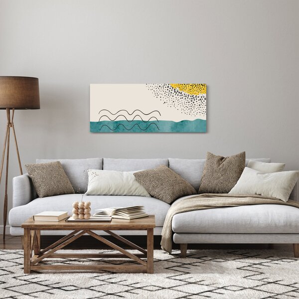 Slika - Apstraktna slika plaže N⁰1 (120x50 cm)