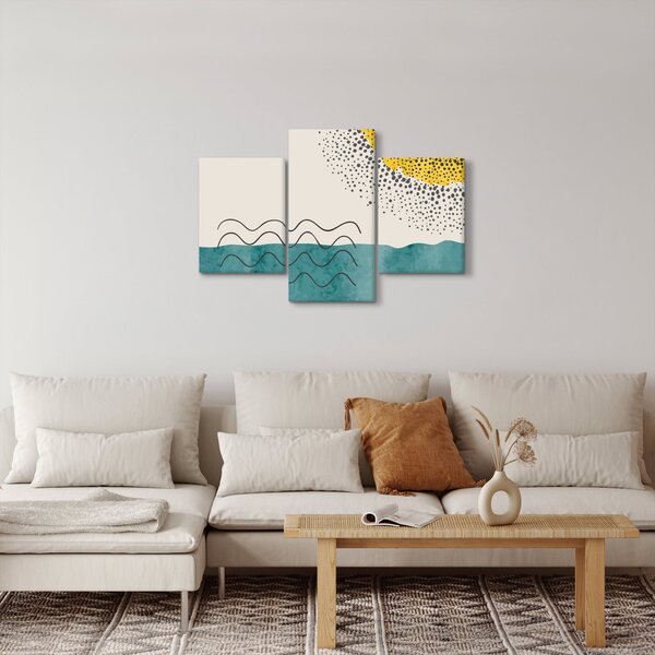 Slika - Apstraktna slika plaže N⁰1 (90x60 cm)
