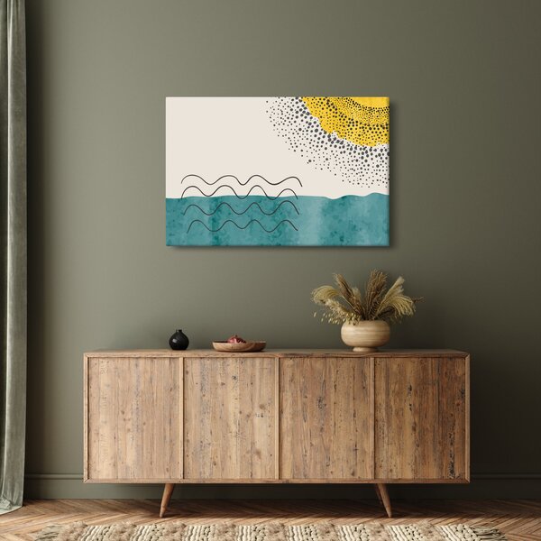Slika - Apstraktna slika plaže N⁰1 (90x60 cm)