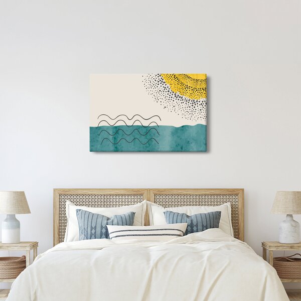 Slika - Apstraktna slika plaže N⁰1 (90x60 cm)