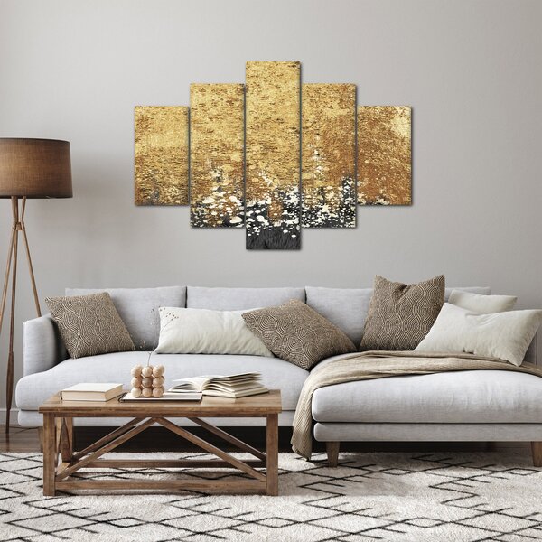 Slika - Zlatna struktura N⁰3 (150x105 cm)