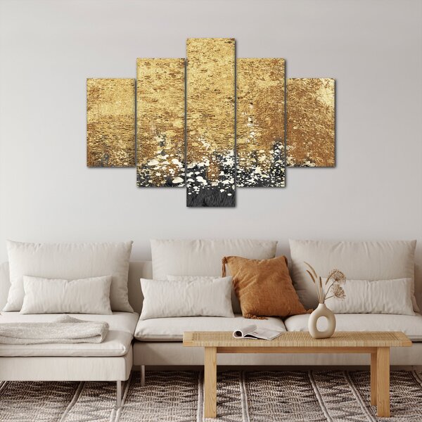 Slika - Zlatna struktura N⁰3 (150x105 cm)