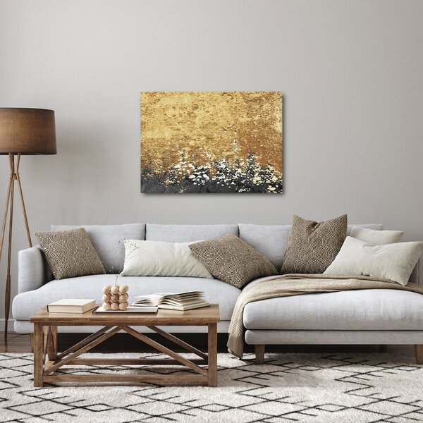 Slika - Zlatna struktura N⁰3 (70x50 cm)