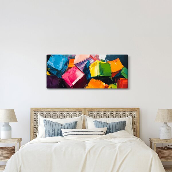 Slika - Šarene kocke (120x50 cm)