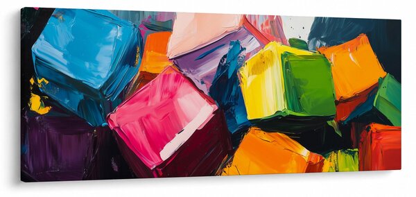 Slika - Šarene kocke (120x50 cm)