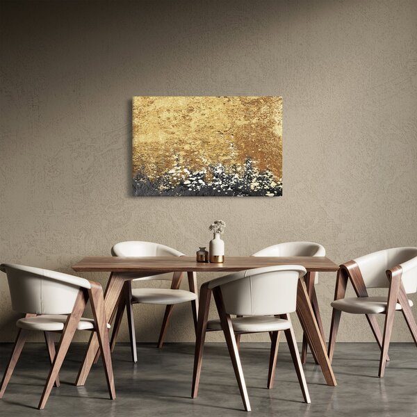 Slika - Zlatna struktura N⁰3 (90x60 cm)