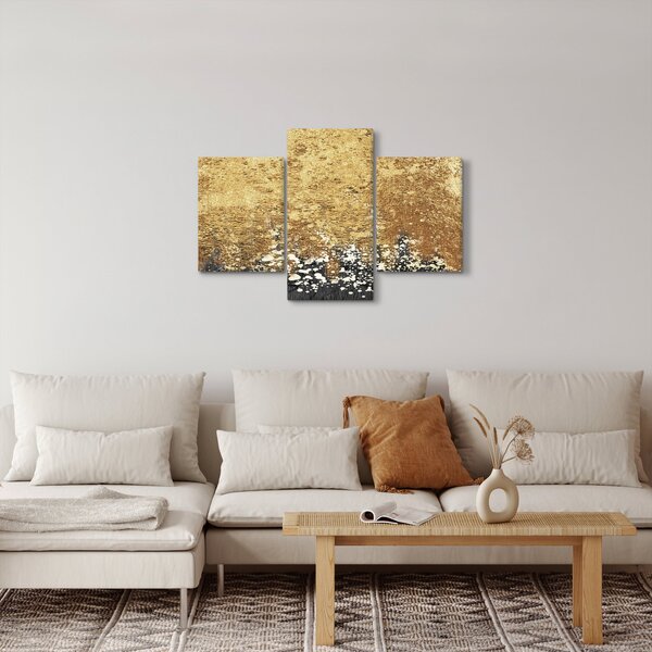 Slika - Zlatna struktura N⁰3 (90x60 cm)