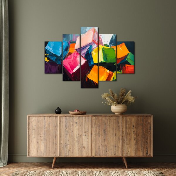 Slika - Šarene kocke (150x105 cm)