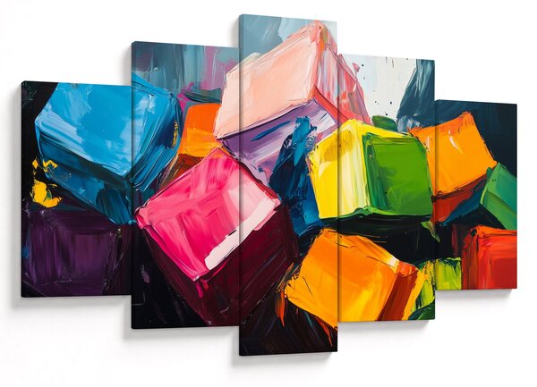 Slika - Šarene kocke (150x105 cm)