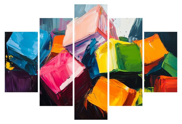 Slika - Šarene kocke (150x105 cm)