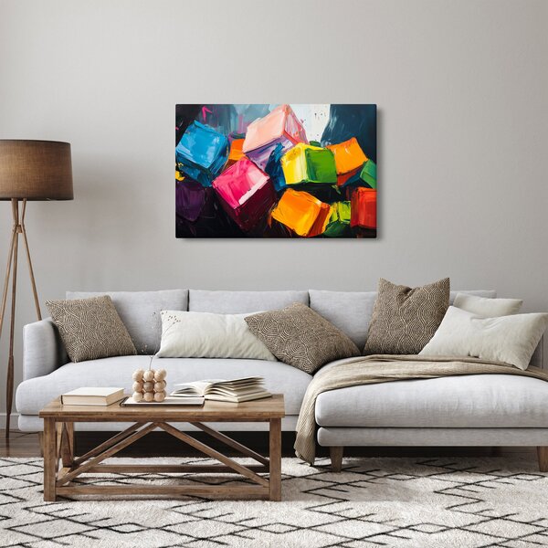 Slika - Šarene kocke (90x60 cm)