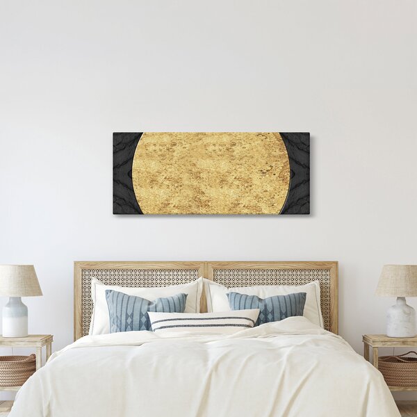 Slika - Zlatna struktura N⁰2 (120x50 cm)