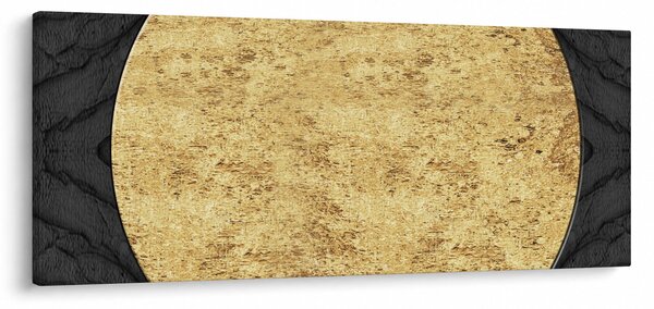 Slika - Zlatna struktura N⁰2 (120x50 cm)