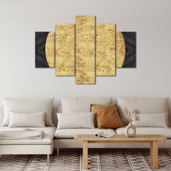 Slika - Zlatna struktura N⁰2 (150x105 cm)
