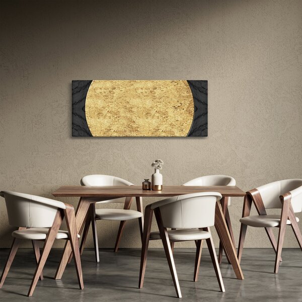 Slika - Zlatna struktura N⁰2 (120x50 cm)