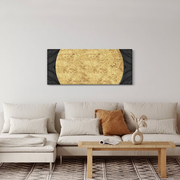 Slika - Zlatna struktura N⁰2 (120x50 cm)
