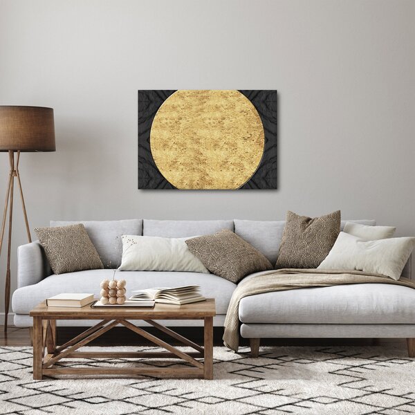 Slika - Zlatna struktura N⁰2 (70x50 cm)