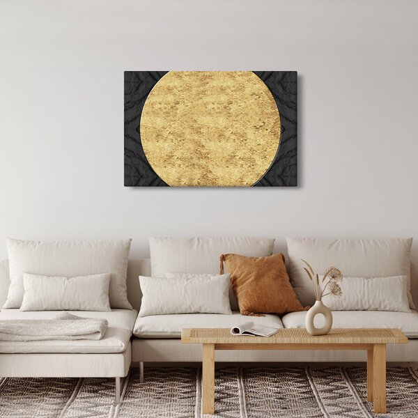 Slika - Zlatna struktura N⁰2 (90x60 cm)