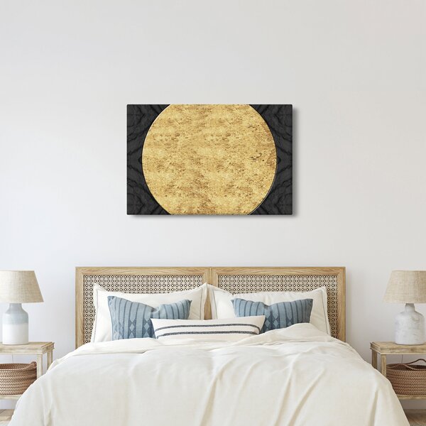 Slika - Zlatna struktura N⁰2 (90x60 cm)