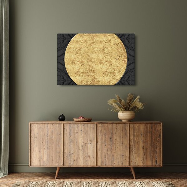 Slika - Zlatna struktura N⁰2 (90x60 cm)