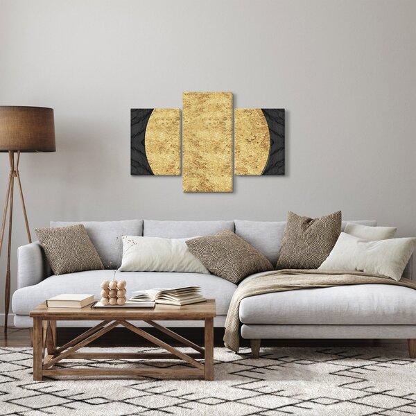 Slika - Zlatna struktura N⁰2 (90x60 cm)