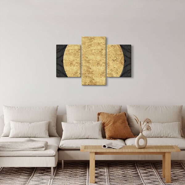 Slika - Zlatna struktura N⁰2 (90x60 cm)