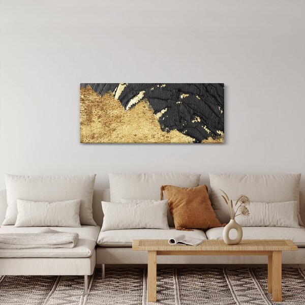 Slika - Zlatna struktura N⁰1 (120x50 cm)