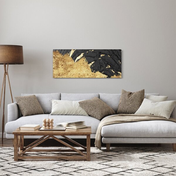 Slika - Zlatna struktura N⁰1 (120x50 cm)