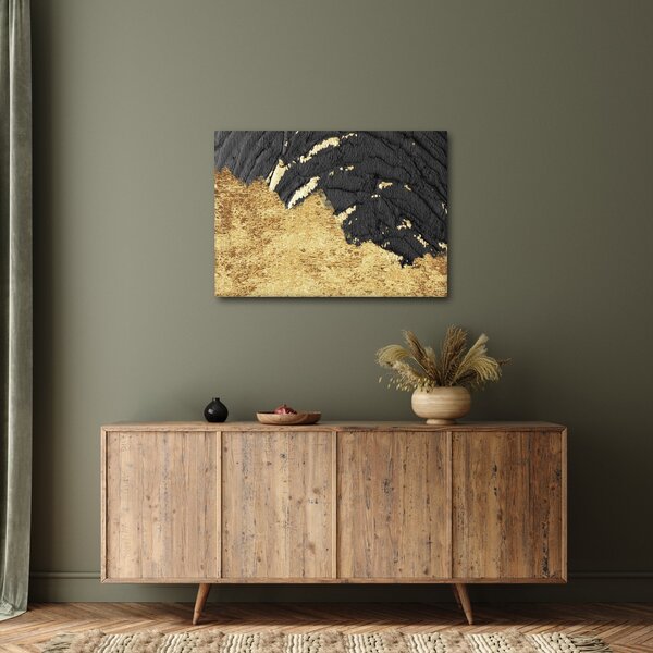 Slika - Zlatna struktura N⁰1 (70x50 cm)