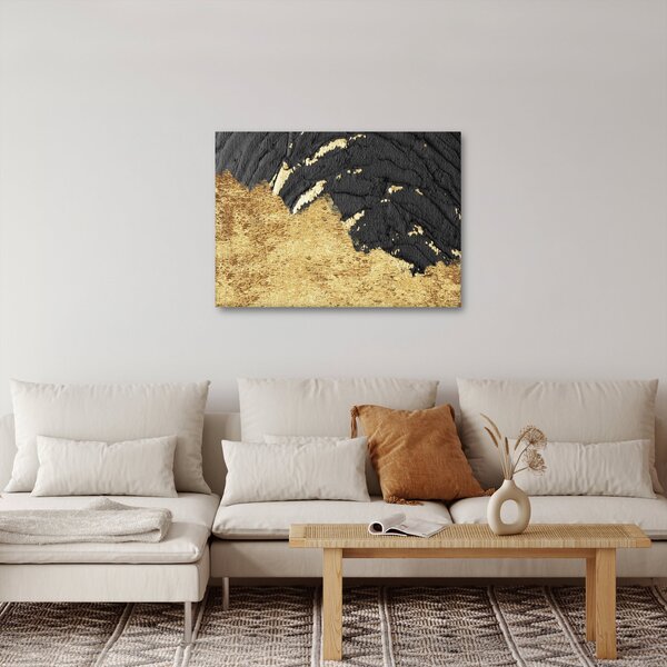 Slika - Zlatna struktura N⁰1 (70x50 cm)