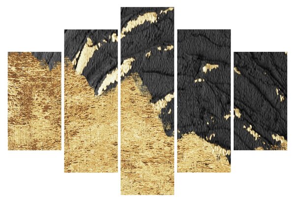 Slika - Zlatna struktura N⁰1 (150x105 cm)
