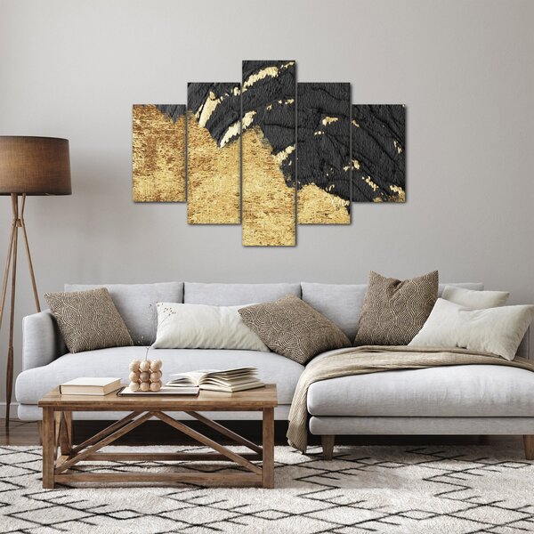 Slika - Zlatna struktura N⁰1 (150x105 cm)