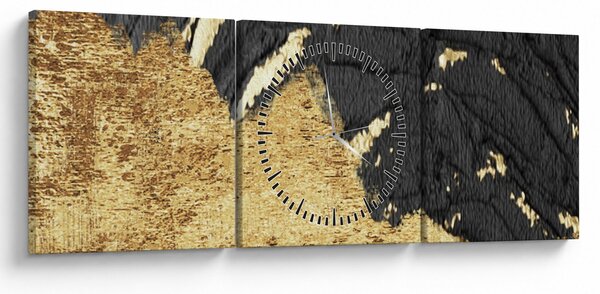Slika - Zlatna struktura N⁰1 (sa satom) (90x30 cm)