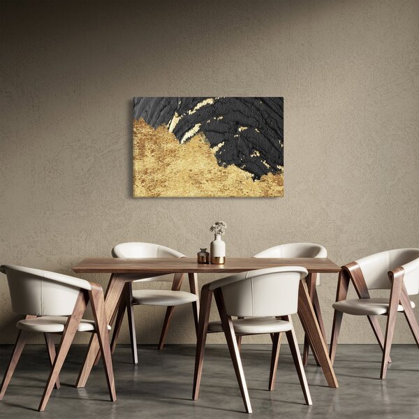Slika - Zlatna struktura N⁰1 (90x60 cm)