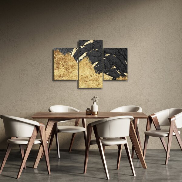Slika - Zlatna struktura N⁰1 (90x60 cm)