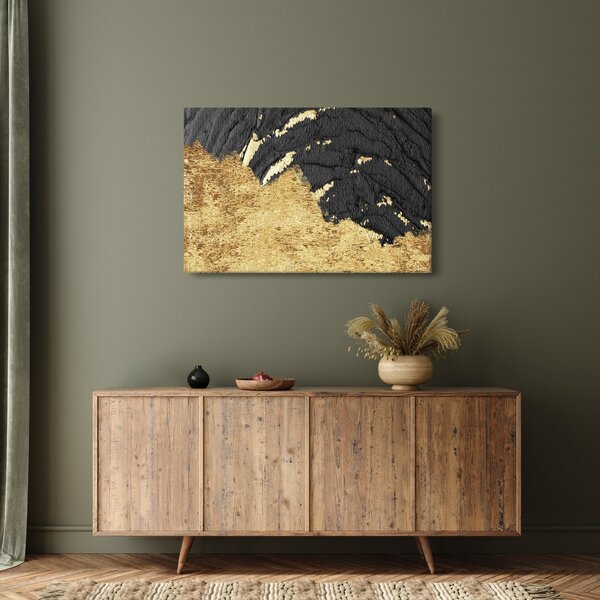 Slika - Zlatna struktura N⁰1 (90x60 cm)