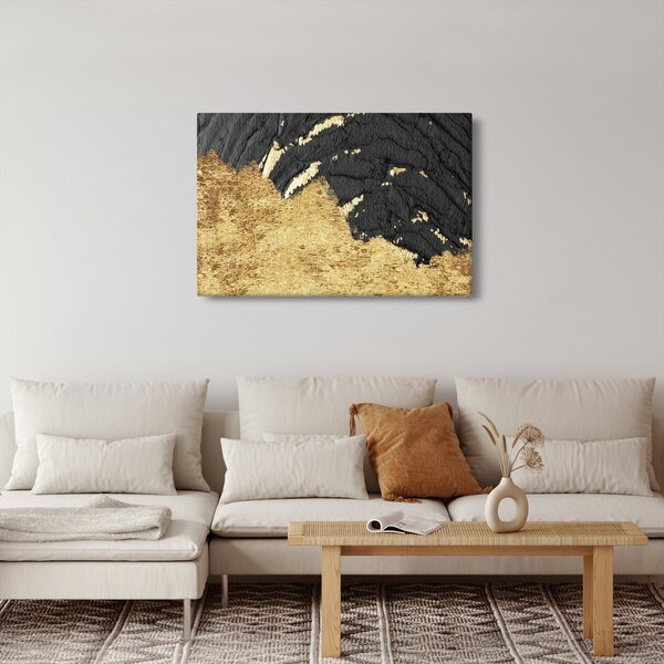 Slika - Zlatna struktura N⁰1 (90x60 cm)