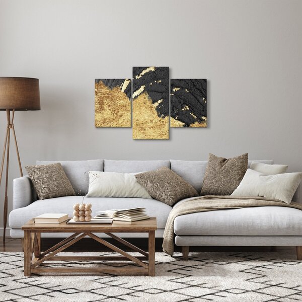 Slika - Zlatna struktura N⁰1 (90x60 cm)